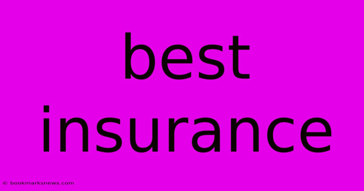 Best Insurance