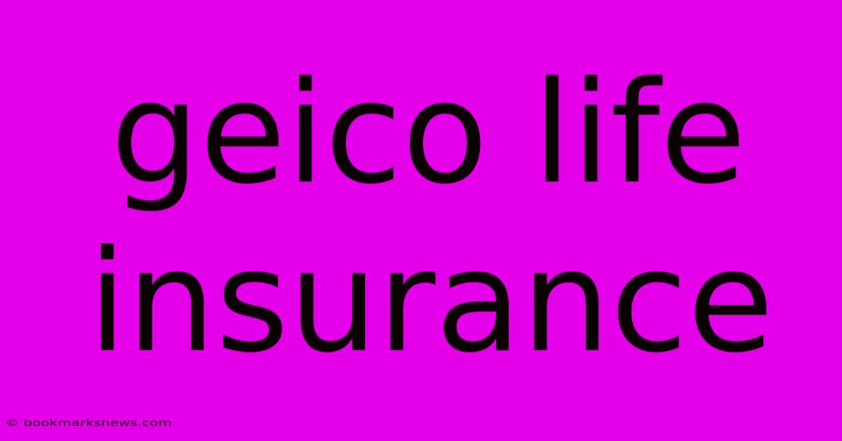 Geico Life Insurance