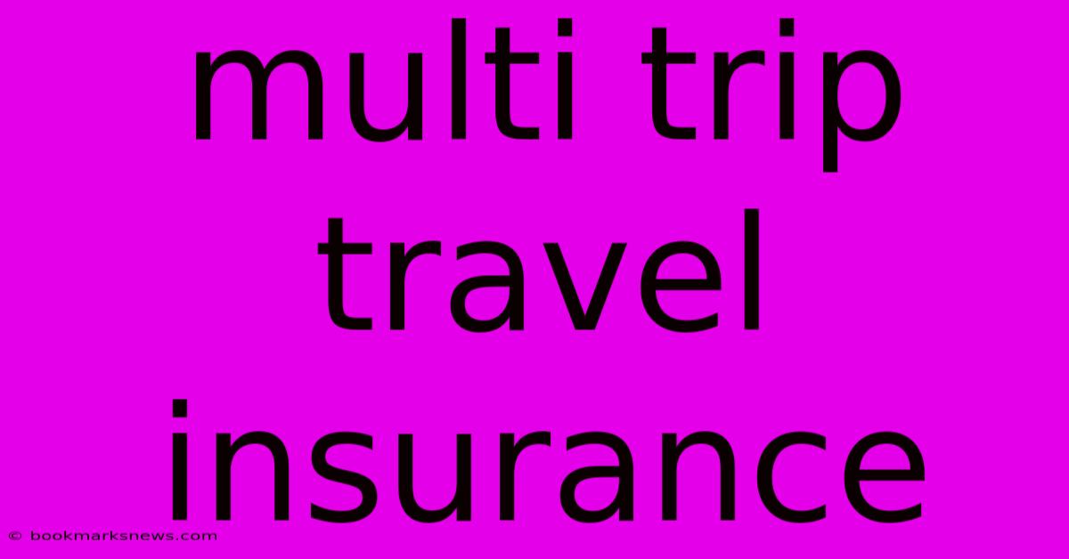 Multi Trip Travel Insurance